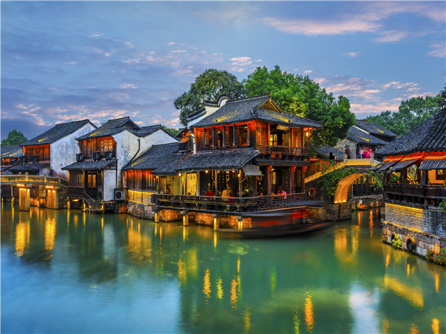 [홈쇼핑HIT상품/저녁출발] 상해/우전(오진) 수향마을 4일 <NO쇼핑/뱃놀이/서책야경/준5성>