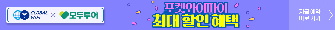 포켓와이파이 최대 할인 혜택. 지금 예약 바로 가기