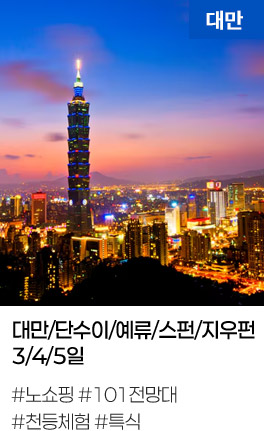 대만/단수이/예류/스펀/지우펀 3/4/5일