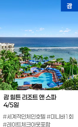 괌 힐튼 리조트 앤 스파 4/5일 