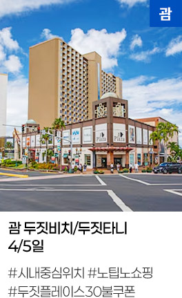 괌 두짓비치/두짓타니 4/5일