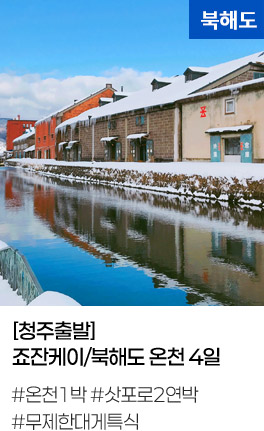 [청주출발]죠잔케이/북해도 온천 4일