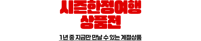 출발확정특가 상품전