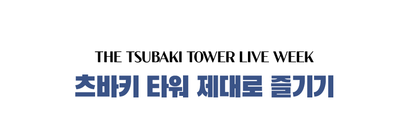  츠바키 타워 제대로 즐기기